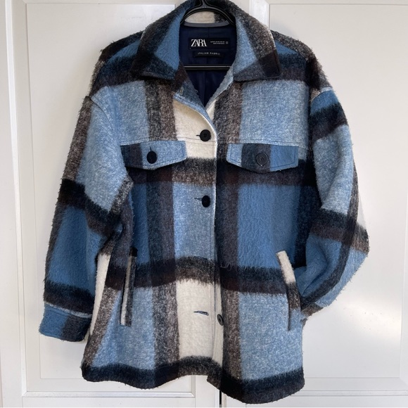 Zara Oversized Plaid Shacket - Picture 5 of 9